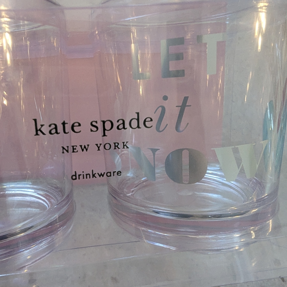 ♠️ "Let it Snow" Kate Spade Drinkware Set